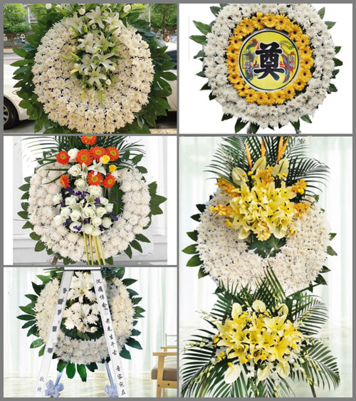 湖北荆州市江陵县沙岗镇丁堤村花圈速递